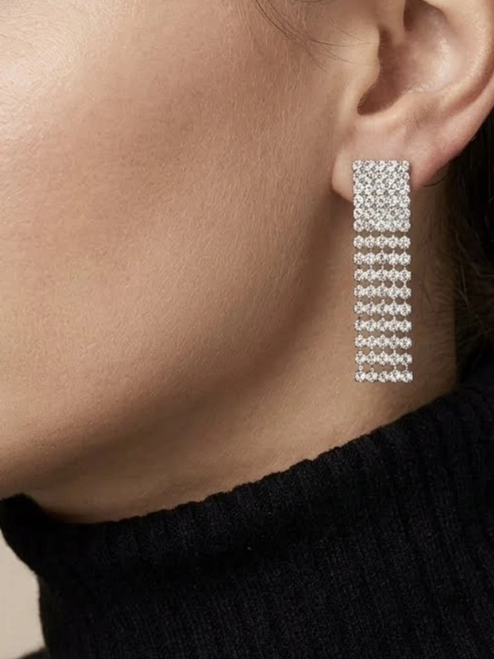 Gorgeous Strass rhinestone drop earrings